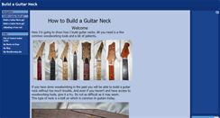 Desktop Screenshot of buildaguitarneck.com