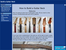 Tablet Screenshot of buildaguitarneck.com